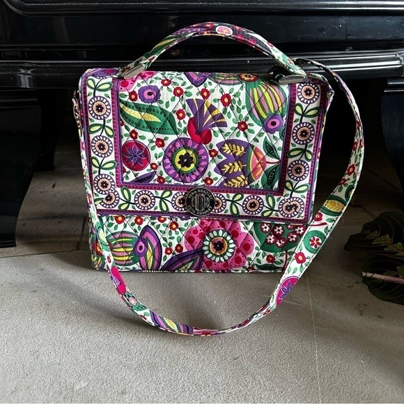 Vera Bradley Julia top handle handbag floral - Picture 1 of 13